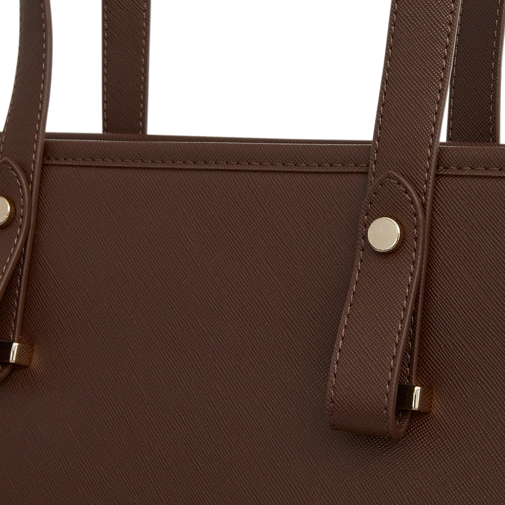 Vectra Tote in Tan Saffiano