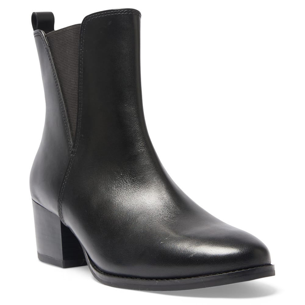 Venus Boot in Black Leather