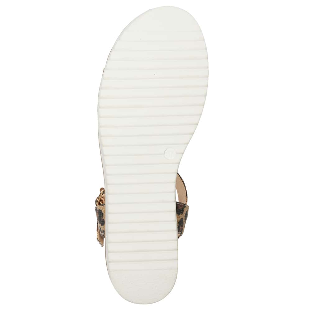 Verona Wedge in Animal Fabric