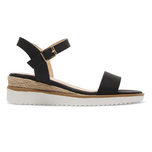 Sandler Verona Wedge in Black Smooth