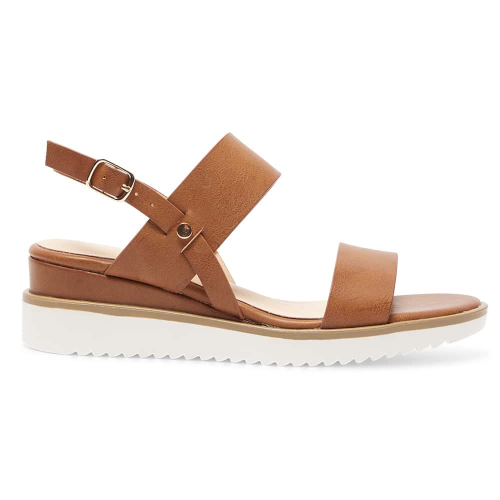 Vespa Wedge in Tan Smooth