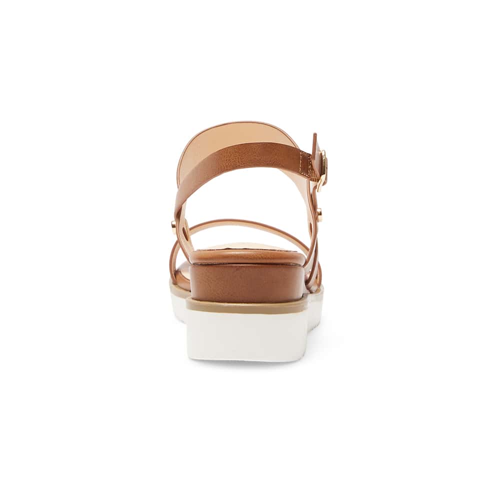 Vespa Wedge in Tan Smooth