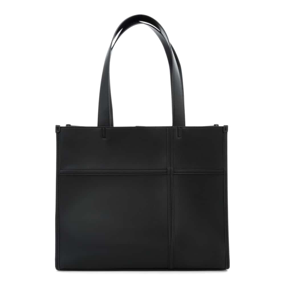 Villa Tote in Black Smooth