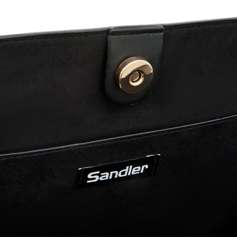 Villa Tote in Black Smooth