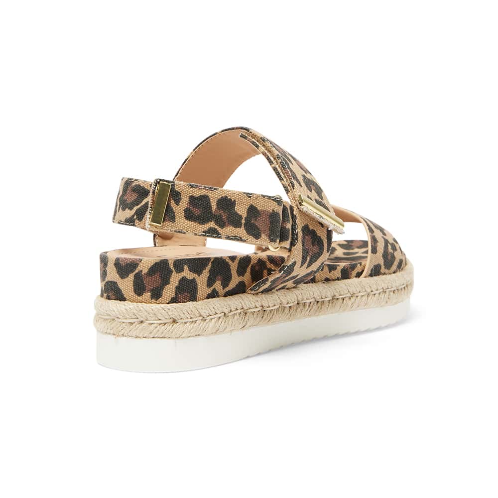 Warner Sandal in Animal Raffia