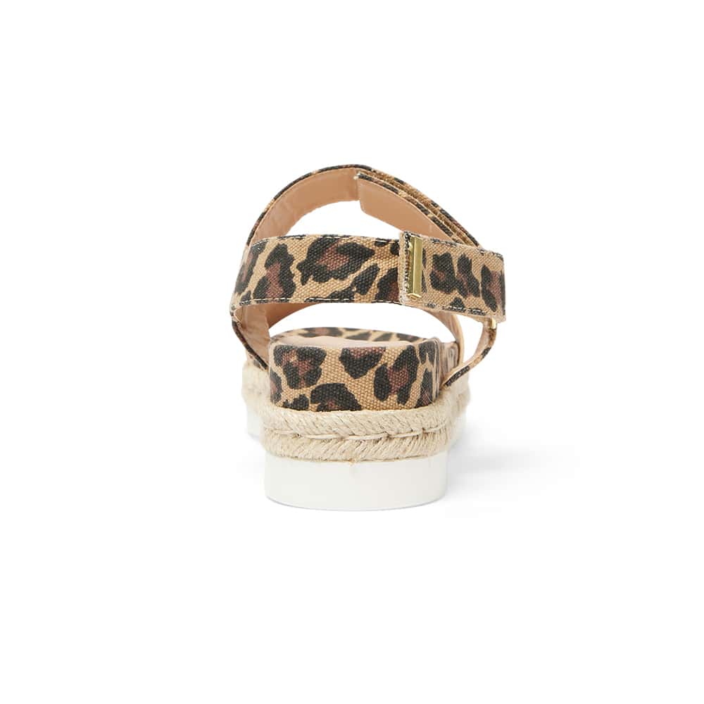 Warner Sandal in Animal Raffia