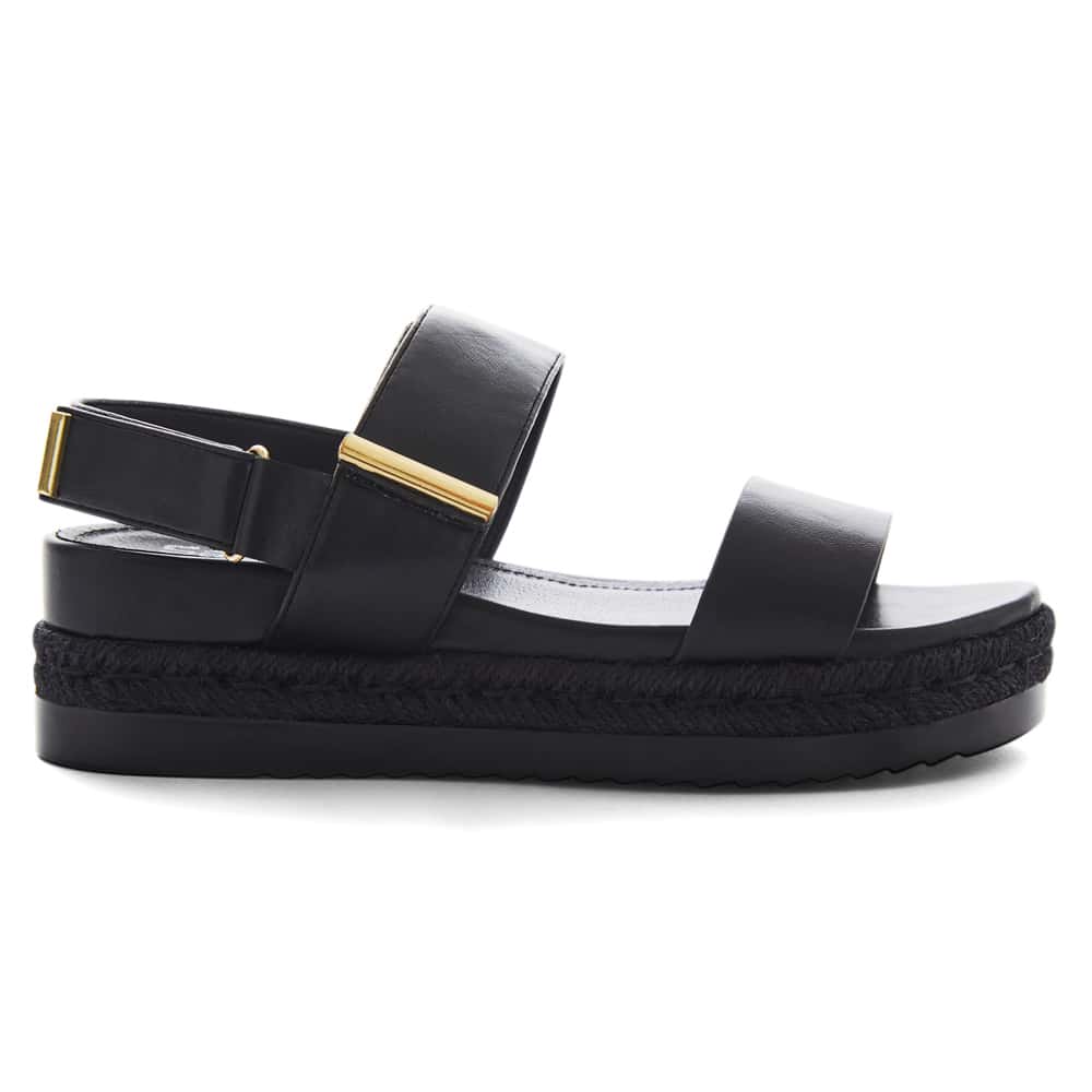 Warner Sandal in Black On Black