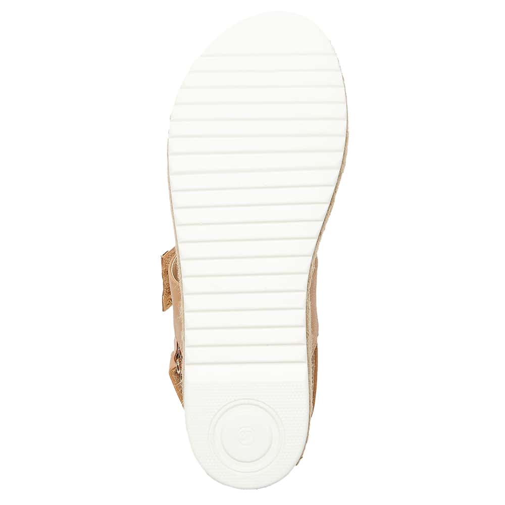 Warner Sandal in Camel Smooth
