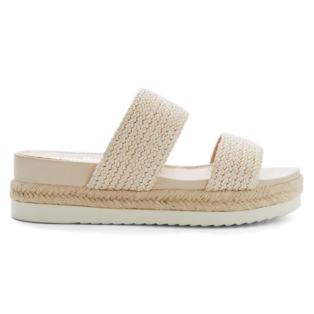 Winona Slide in Beige Weave