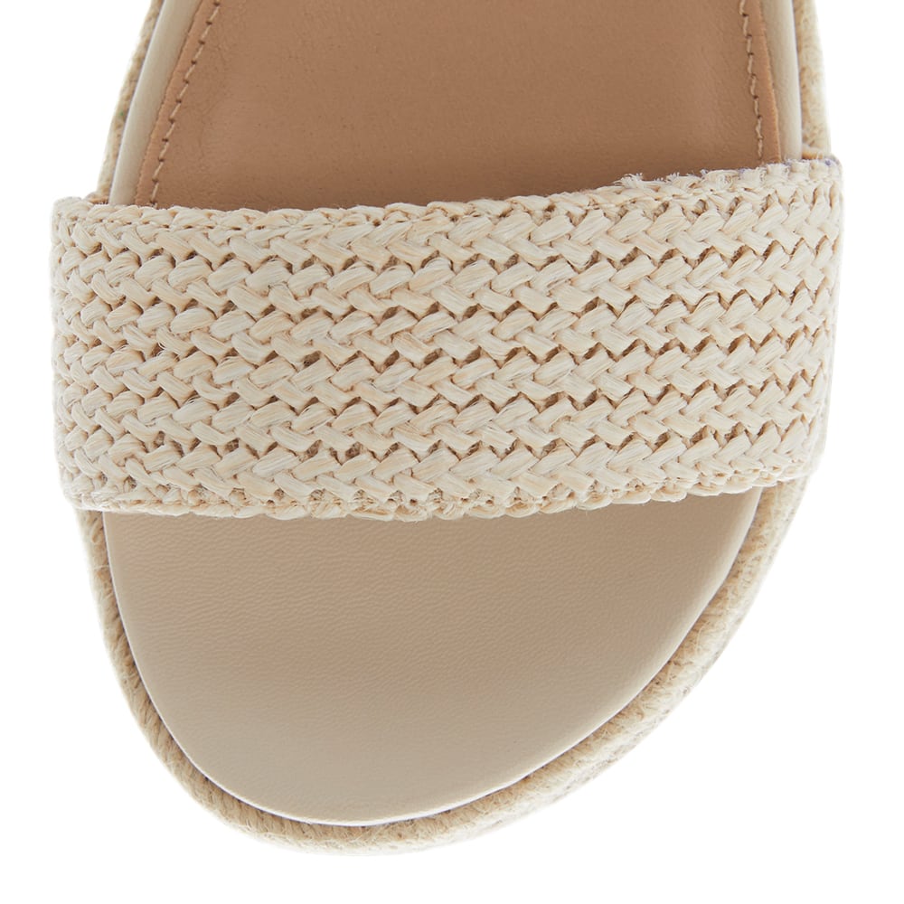 Winona Slide in Beige Weave