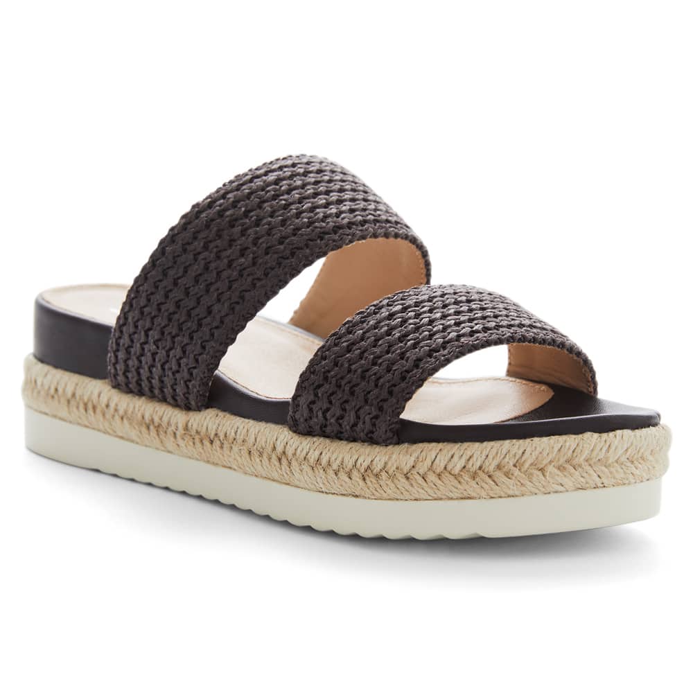 Winona Slide in Chocolate Weave