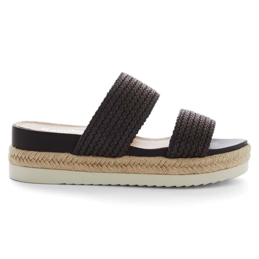 Winona Slide in Chocolate Weave