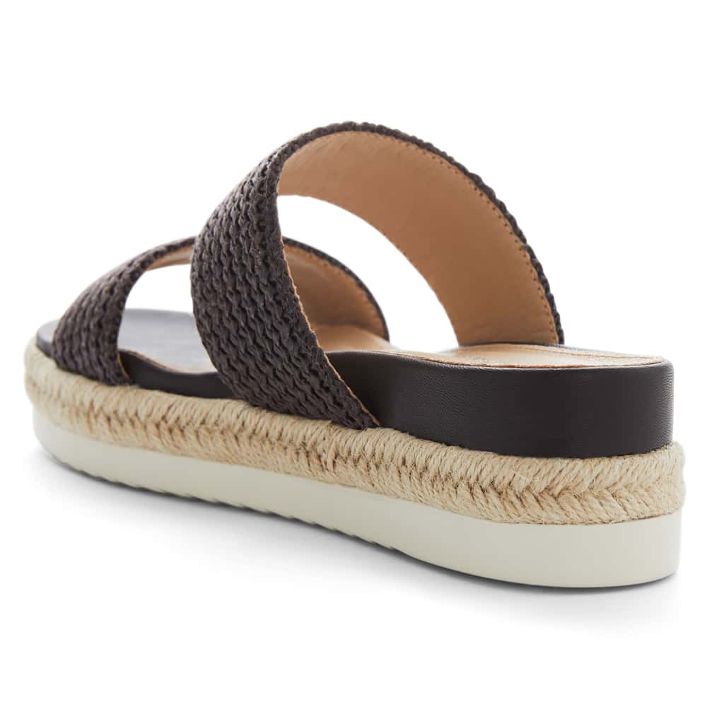 Winona Slide in Chocolate Weave