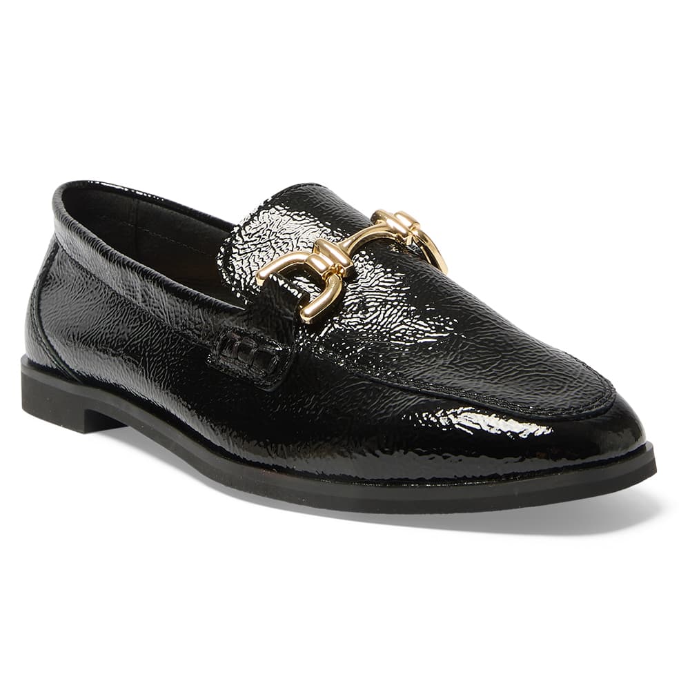 Zanna Loafer in Black Leather