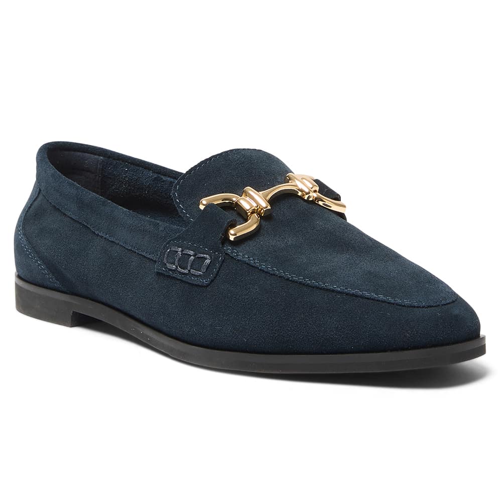 Zanna Loafer in Navy Suede