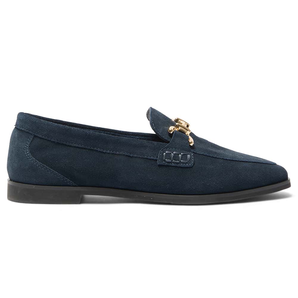 Zanna Loafer in Navy Suede