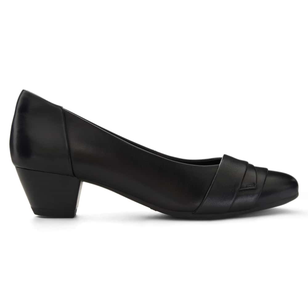 Adler Heel in Black Leather