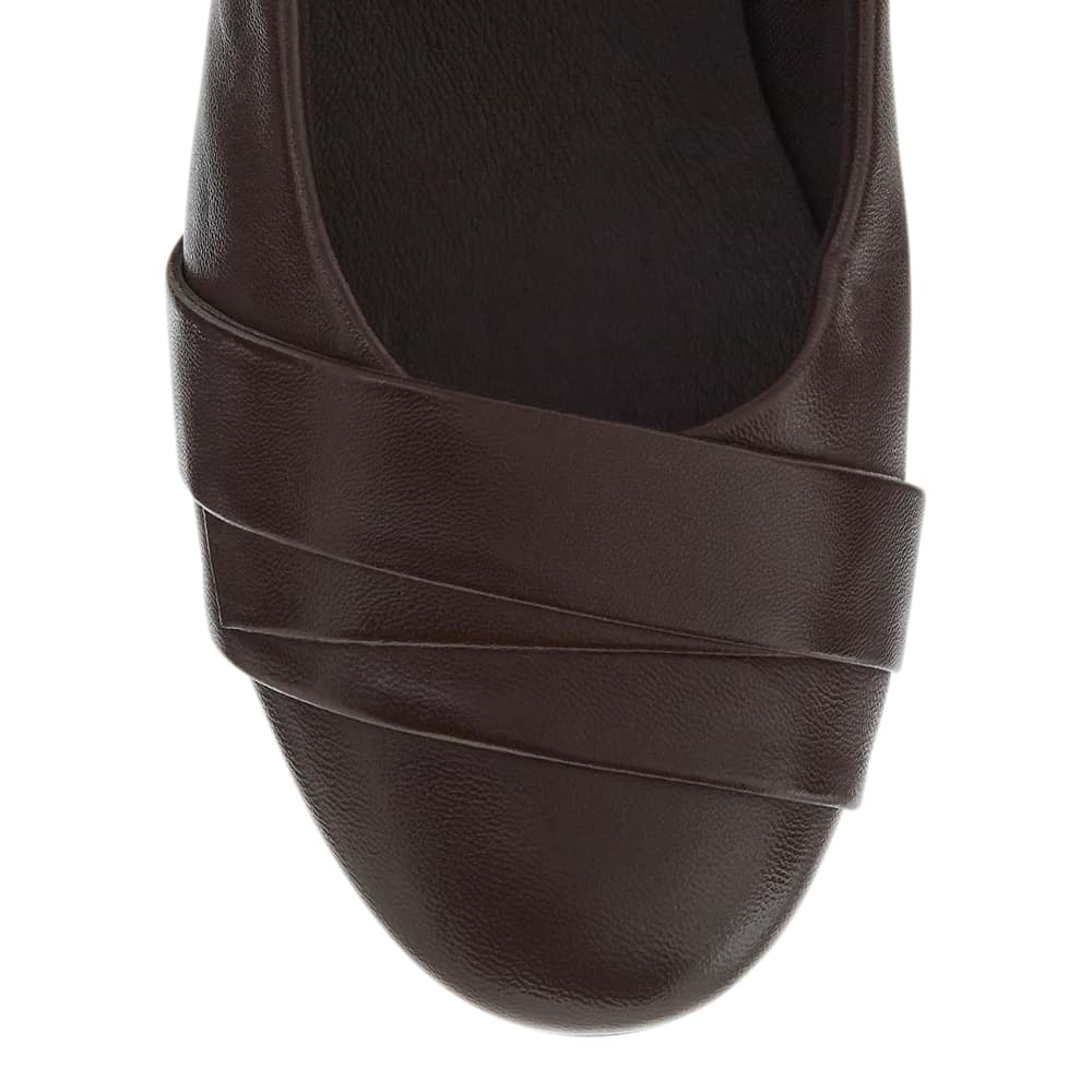 Adler Heel in Brown Leather