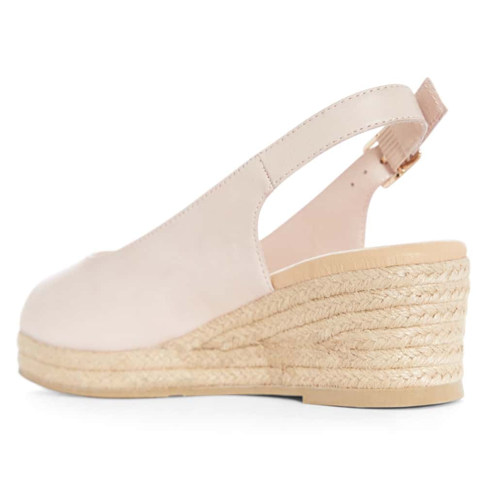 Belmont Espadrille in Blush Leather