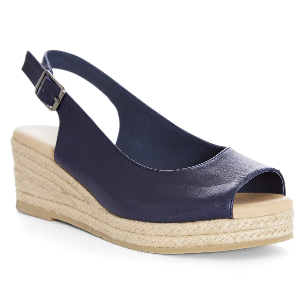 Belmont Espadrille in Navy Raffia