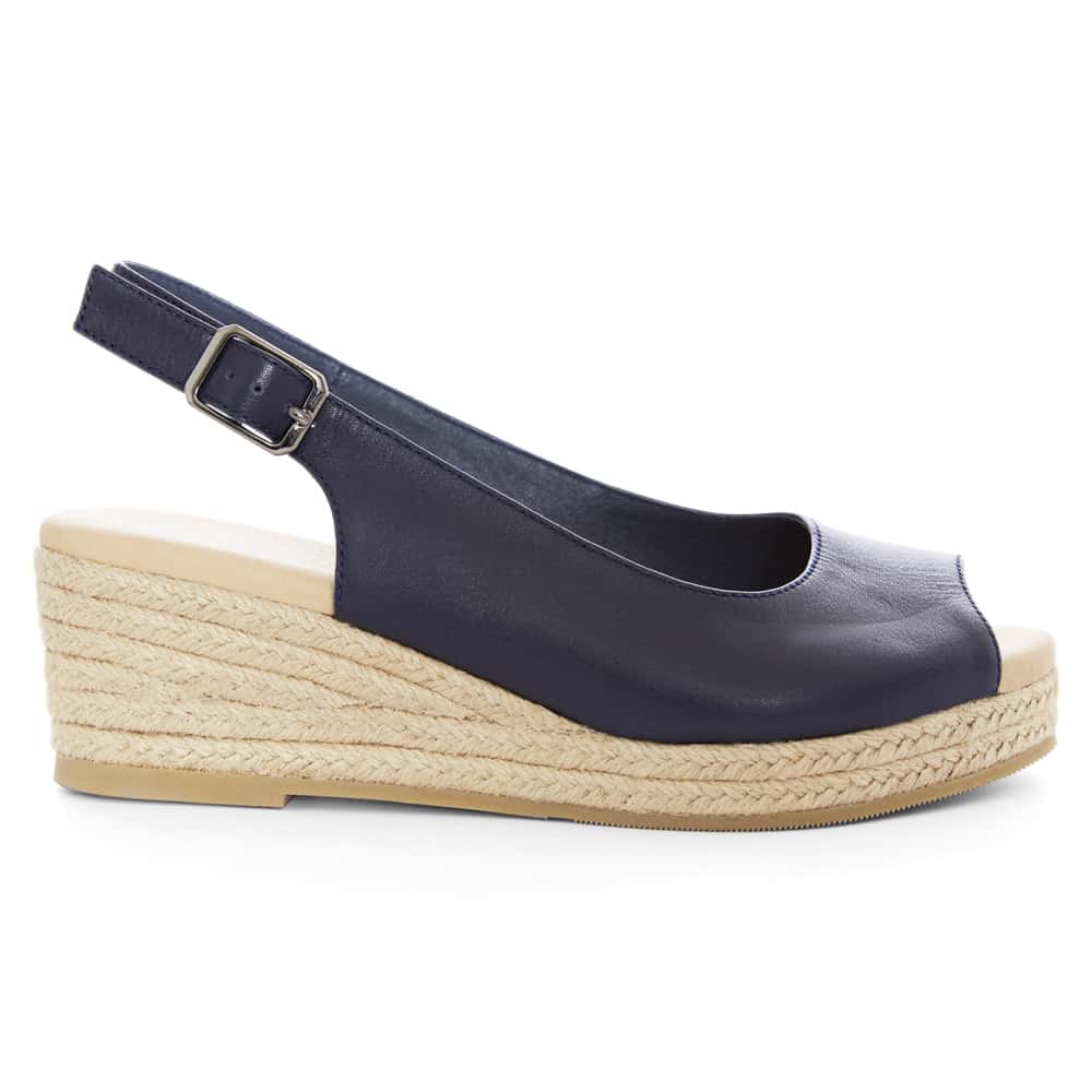 Belmont Espadrille in Navy Raffia