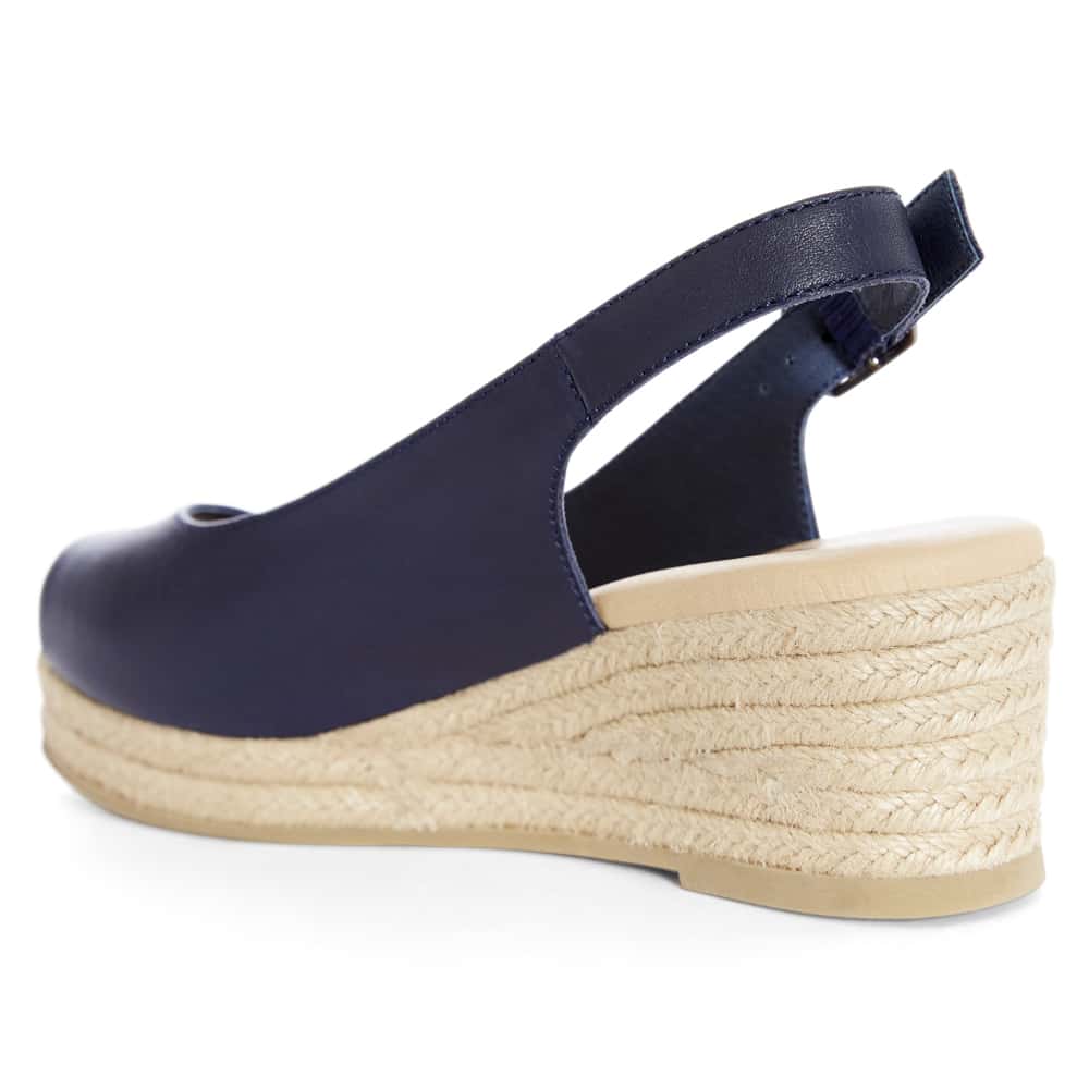 Belmont Espadrille in Navy Raffia