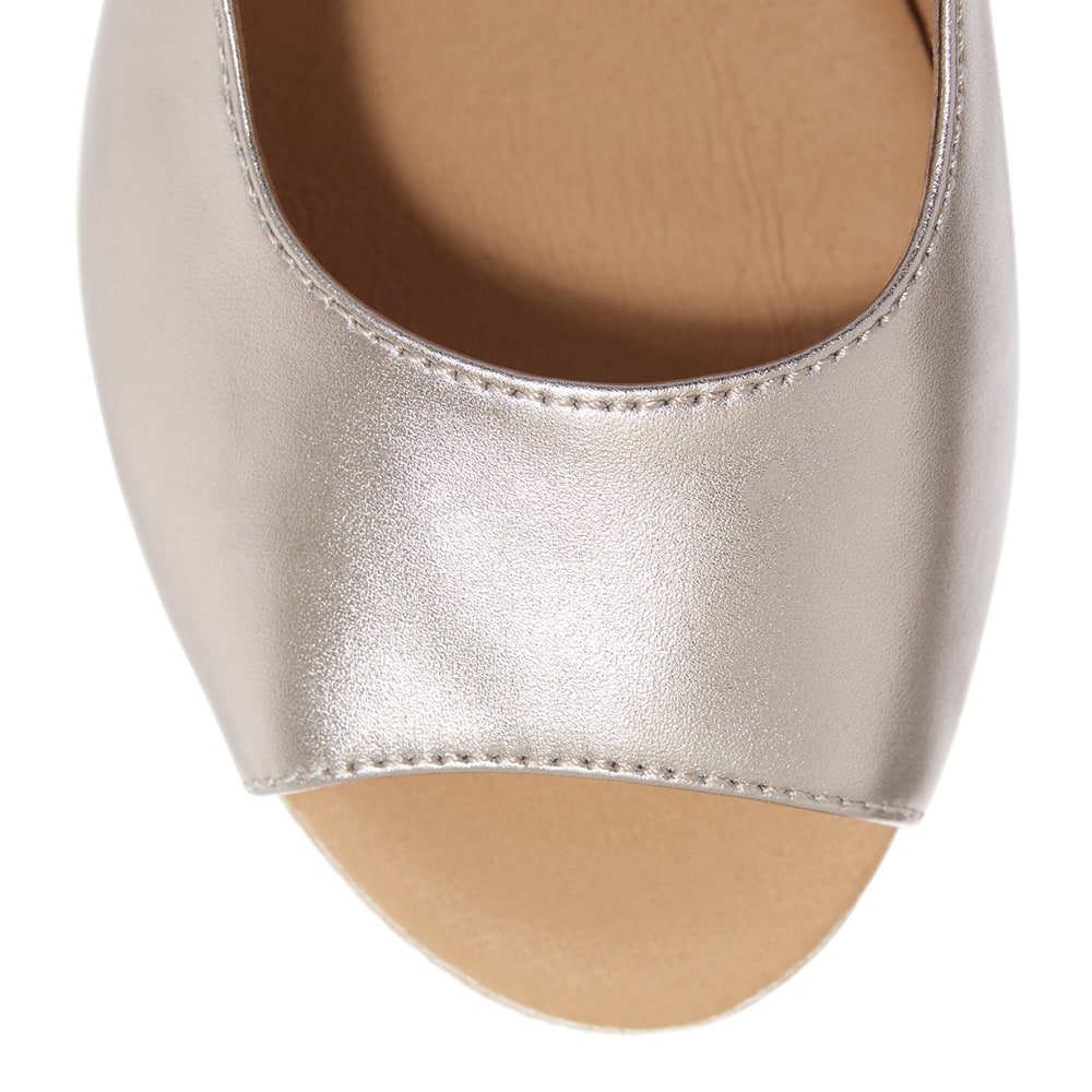 Belmont Espadrille in Pewter Raffia