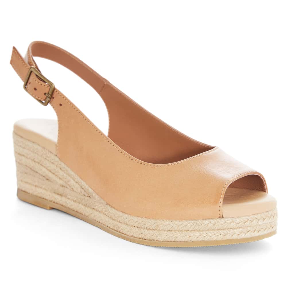 Belmont Espadrille in Tan Leather