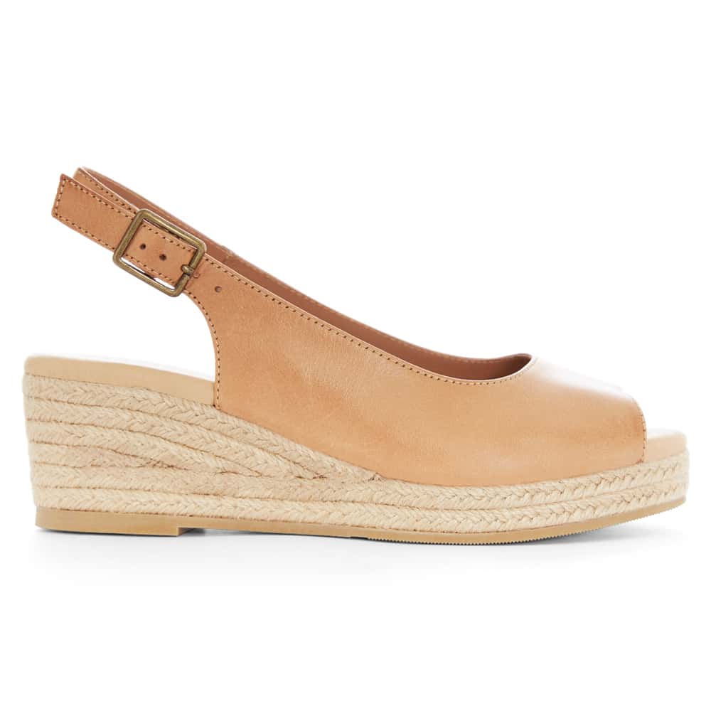Belmont Espadrille in Tan Leather