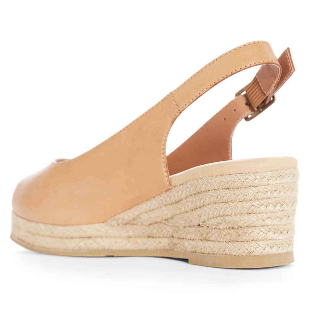 Belmont Espadrille in Tan Leather