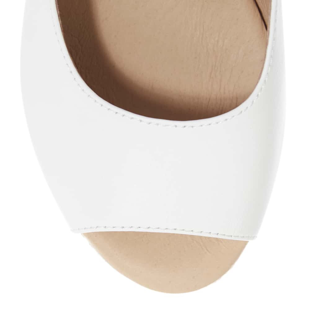 Belmont Espadrille in White Leather