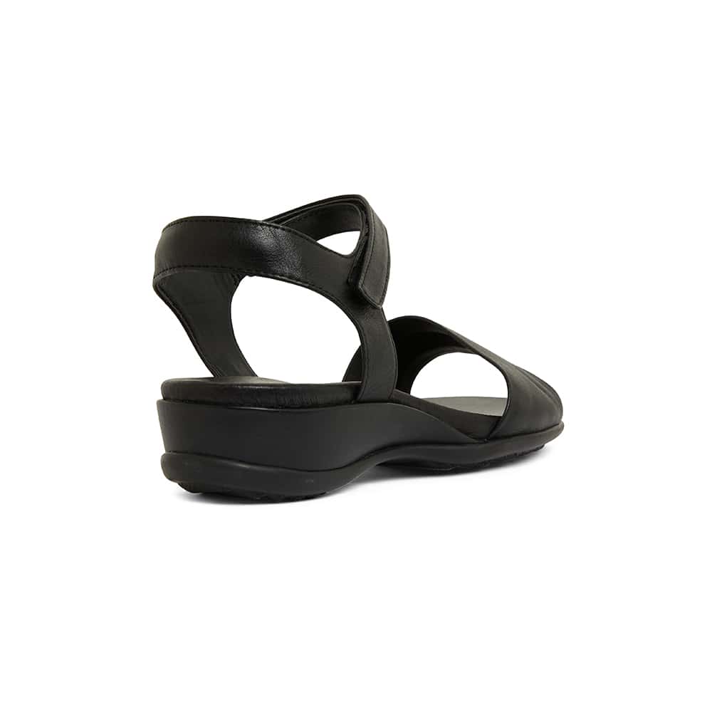 Camden Sandal in Black Leather