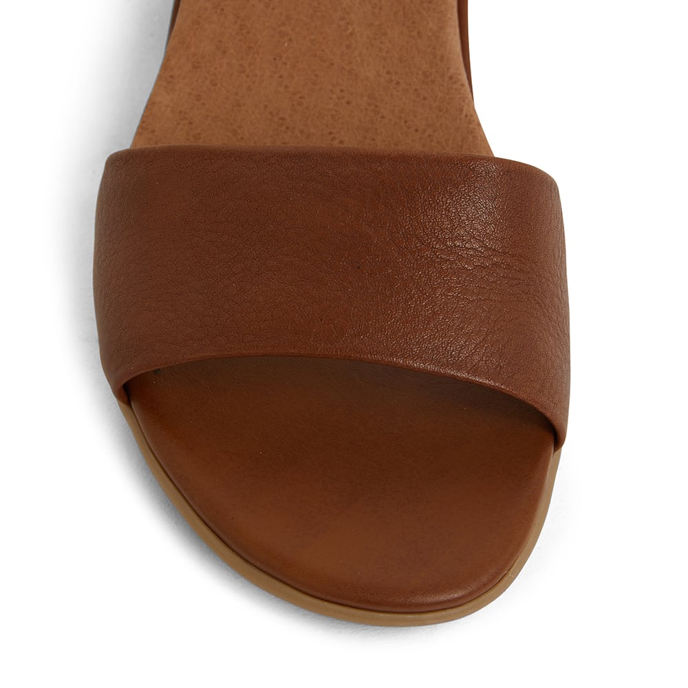 Camden Sandal in Mid Brown Leather