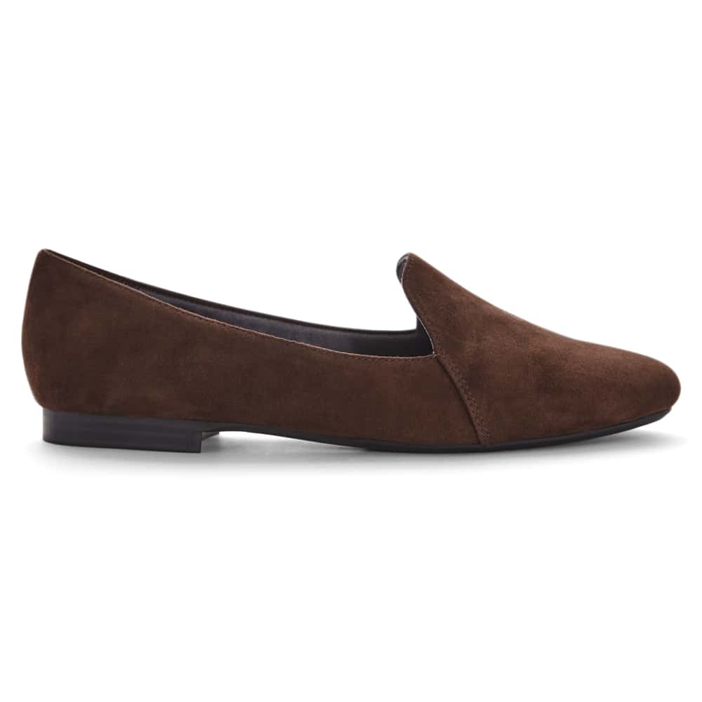 Castle Flat in Chocolate  Suede