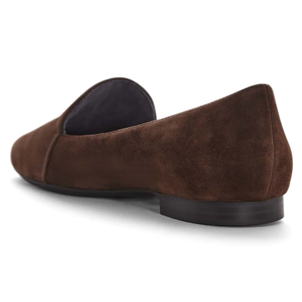 Castle Flat in Chocolate  Suede
