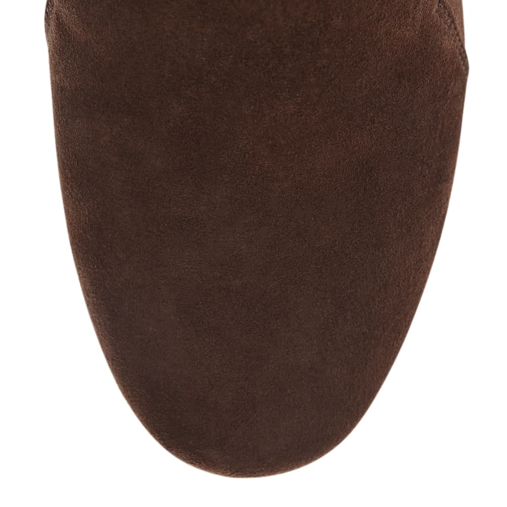 Castle Flat in Chocolate  Suede