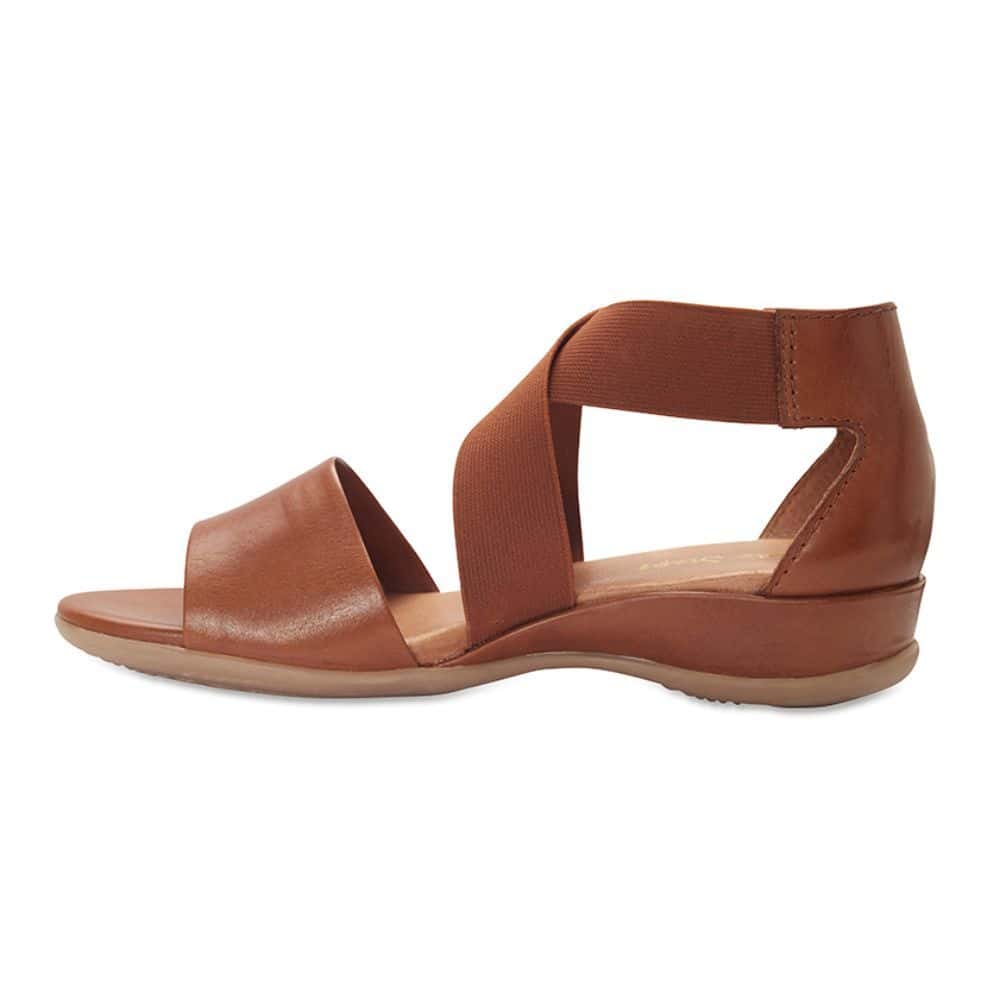 Chester Sandal in Mid Brown Leather