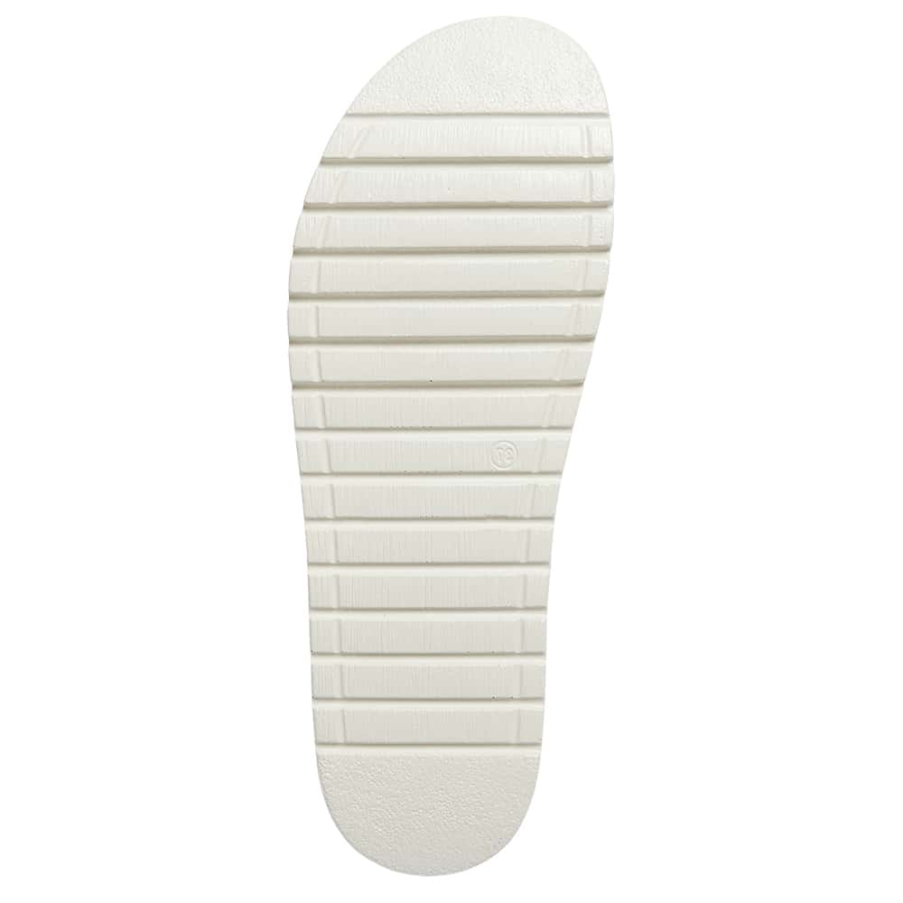 Hannah Slide in Pewter Leather