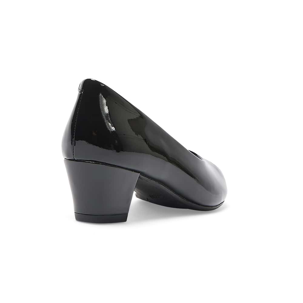 Hilary Heel in Black Patent
