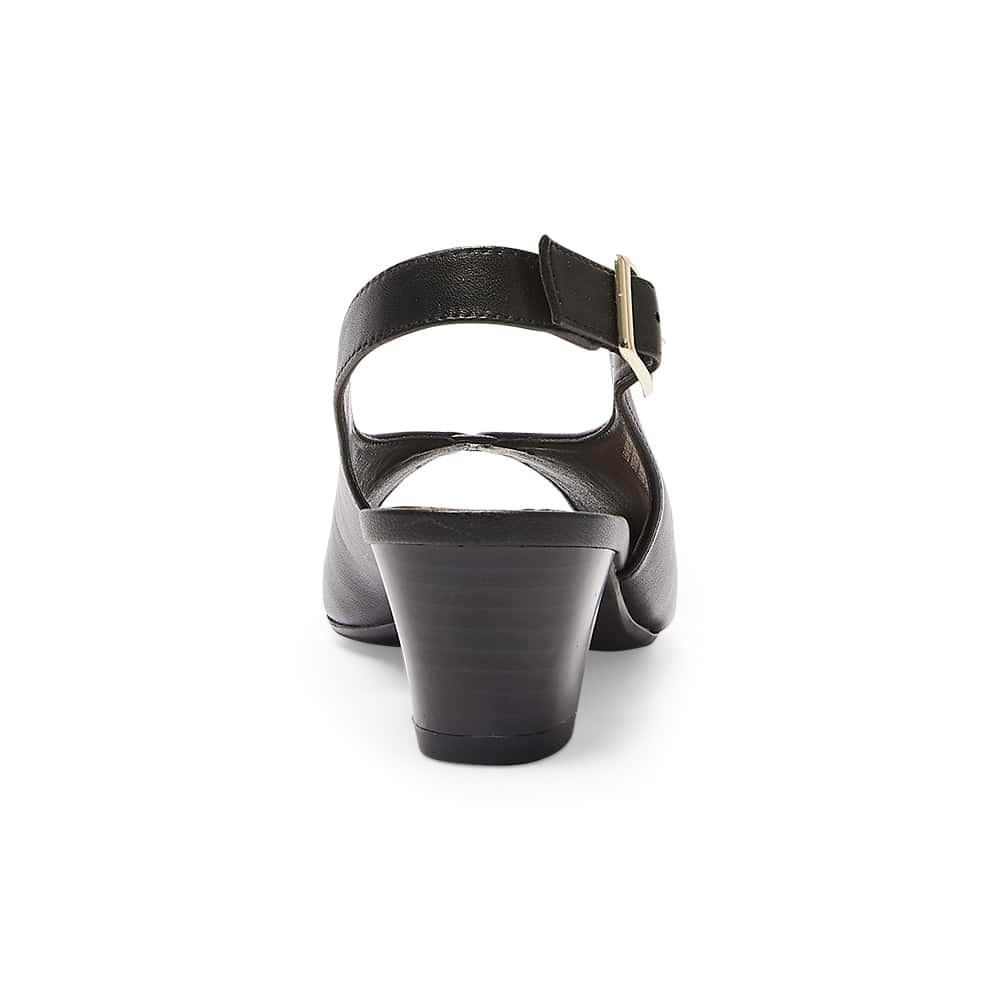 Hilda Heel in Black Leather