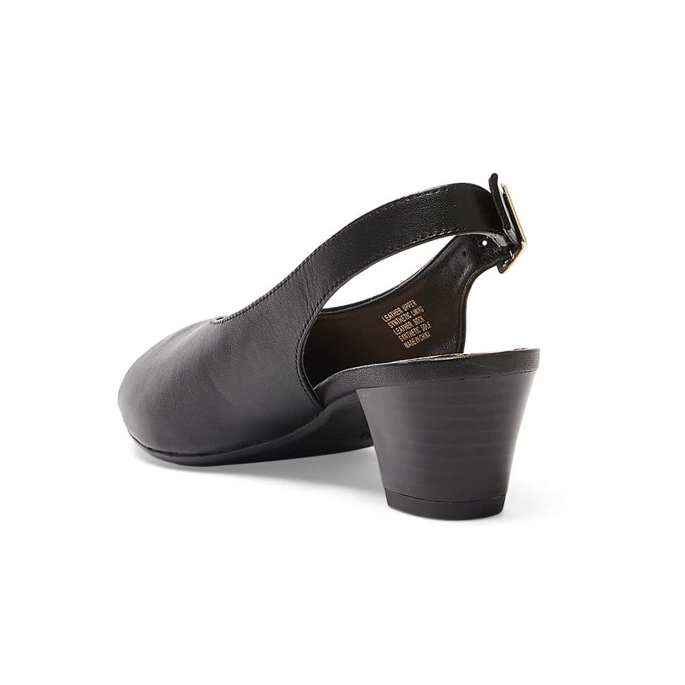 Hilda Heel in Black Leather