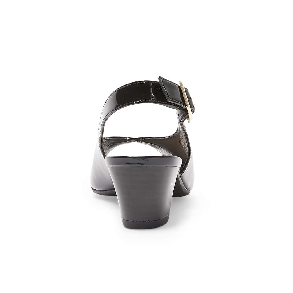 Hilda Heel in Black Patent