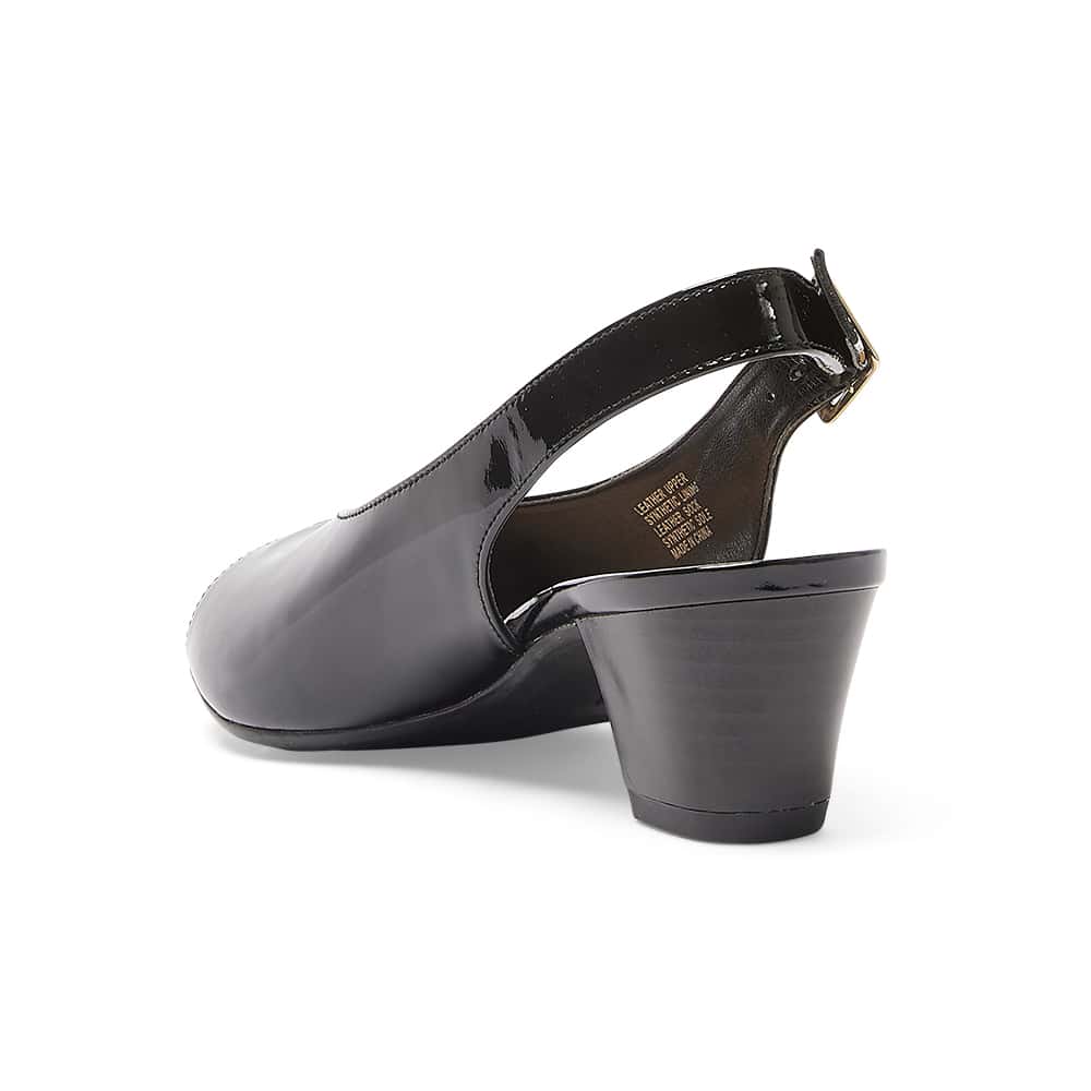 Hilda Heel in Black Patent