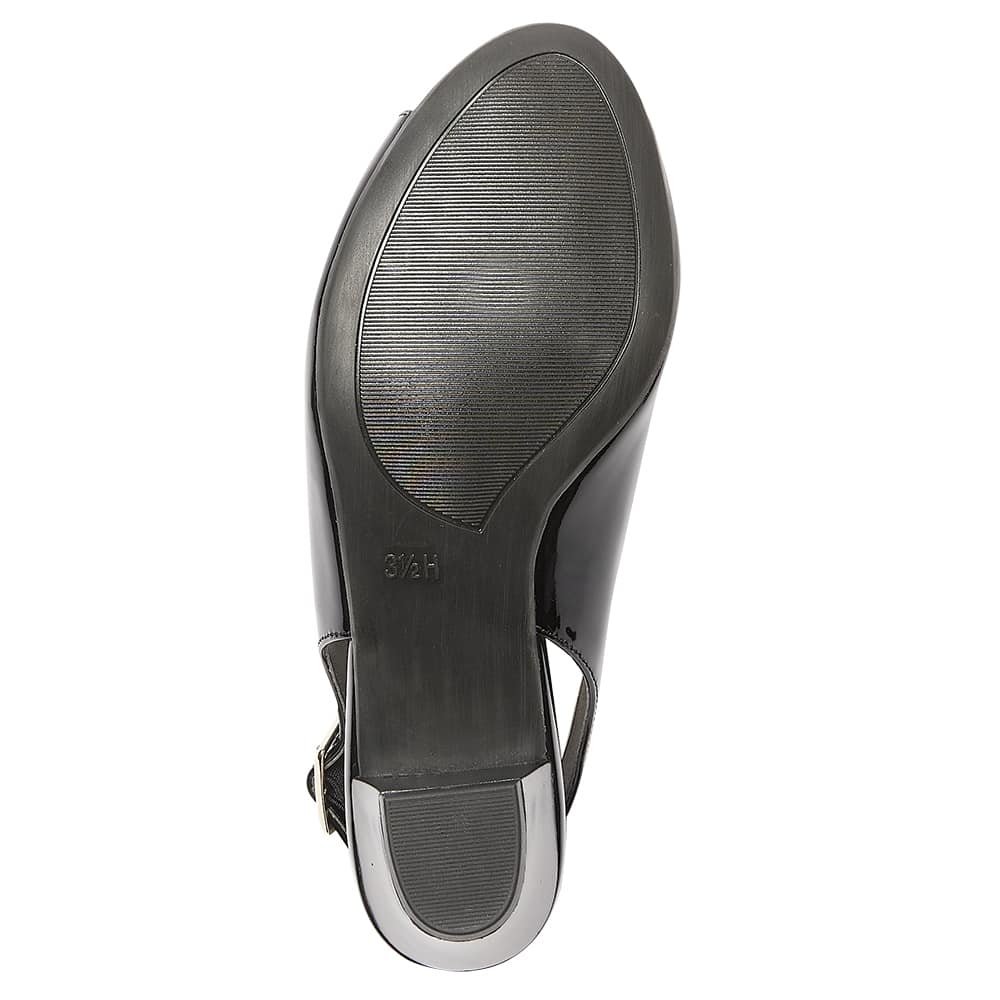Hilda Heel in Black Patent