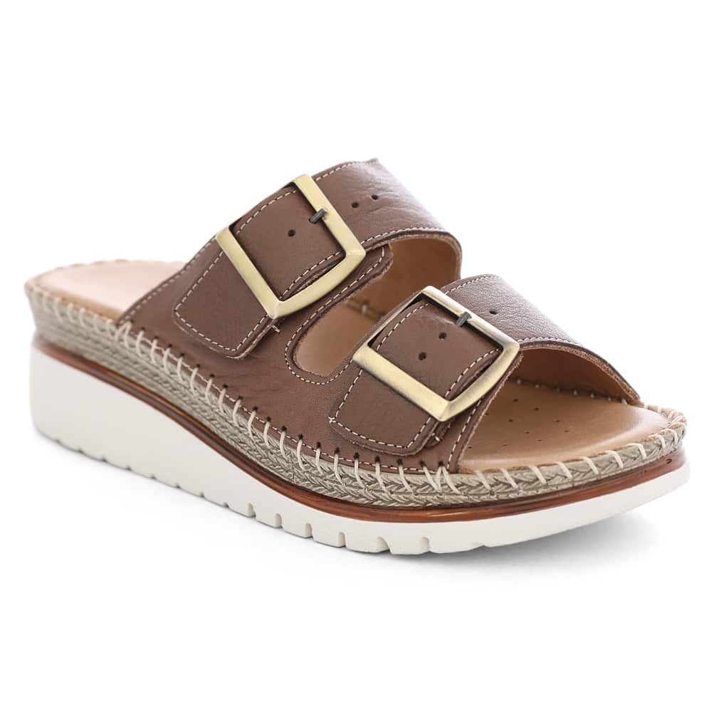 Hutch Sandal in Chocolate Glove Leather