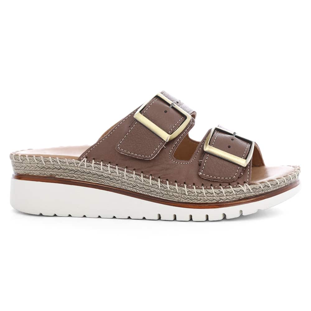 Hutch Sandal in Chocolate Glove Leather