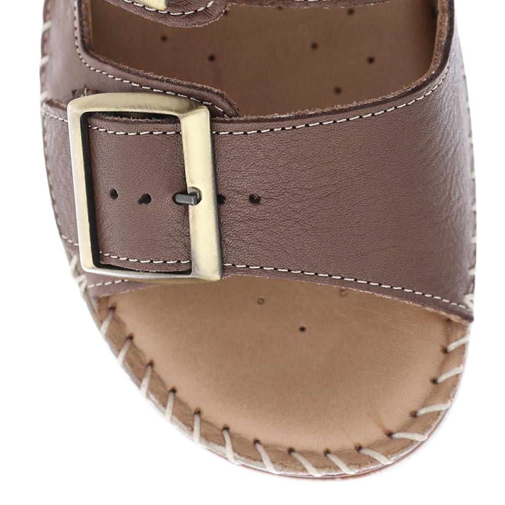 Hutch Sandal in Chocolate Glove Leather