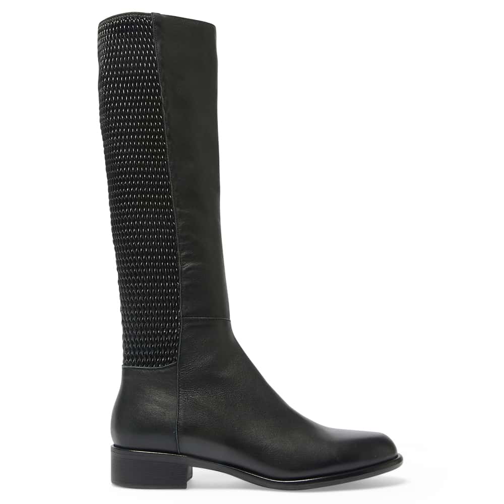 Langley Boot in Black Leather