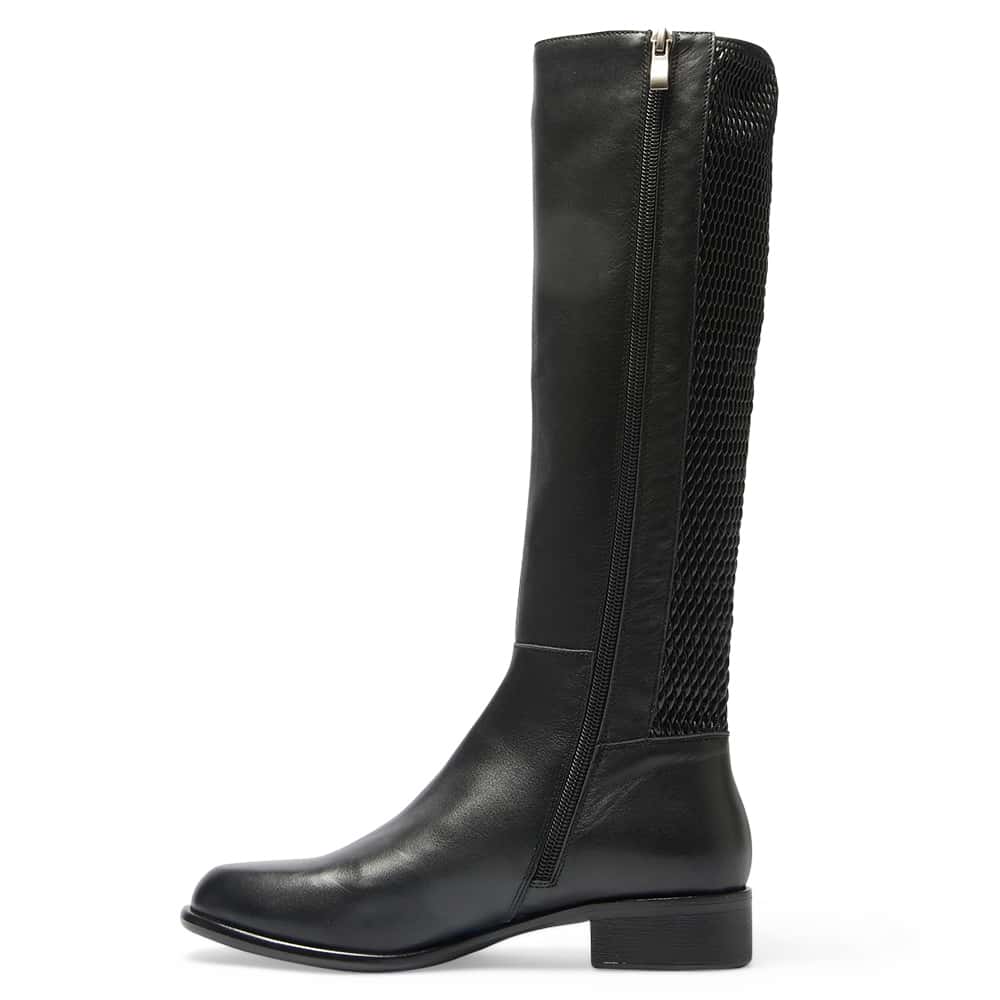 Langley Boot in Black Leather