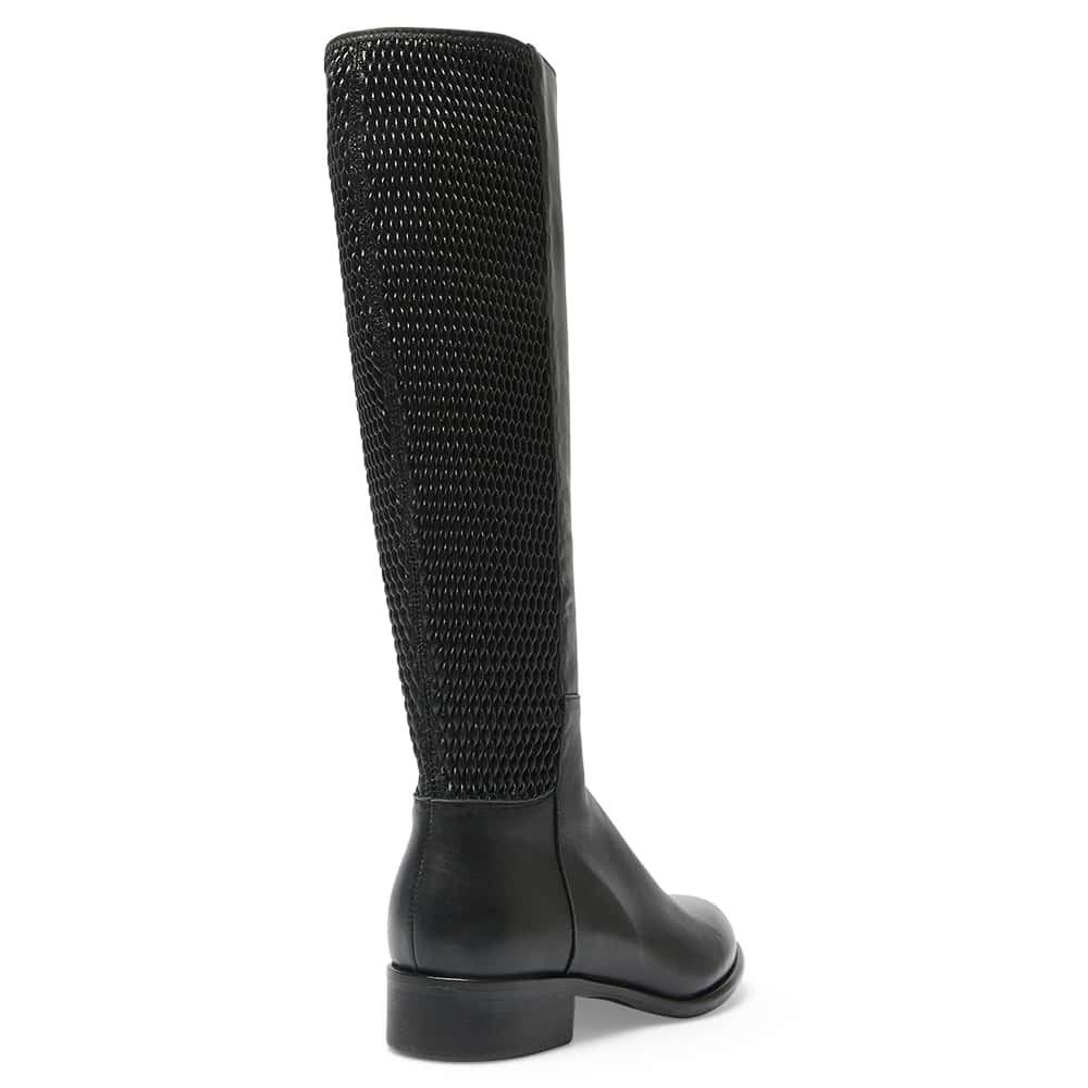 Langley Boot in Black Leather